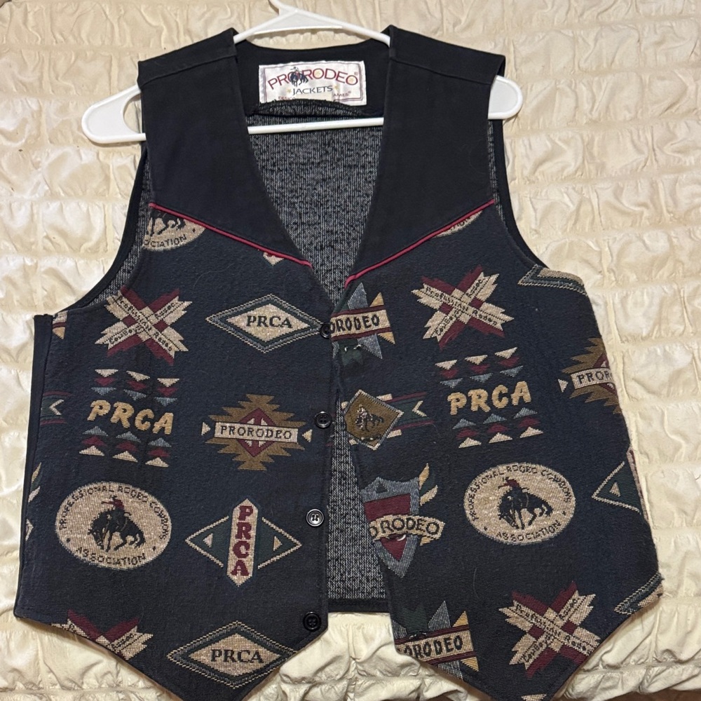Vintage PRCA pro rodeo vest